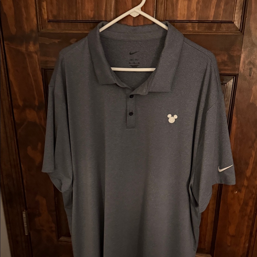 Nike Dark Gray Polo Shirt with Iconic Logo